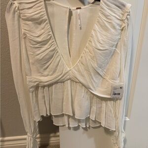 Free People White Blouse